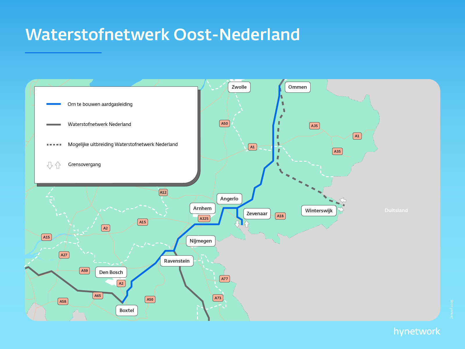 Oost Nederland kaart