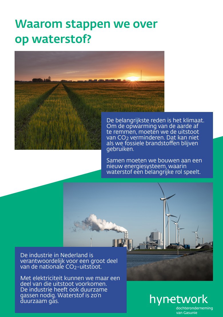 Waarom overstappen op waterstof poster
